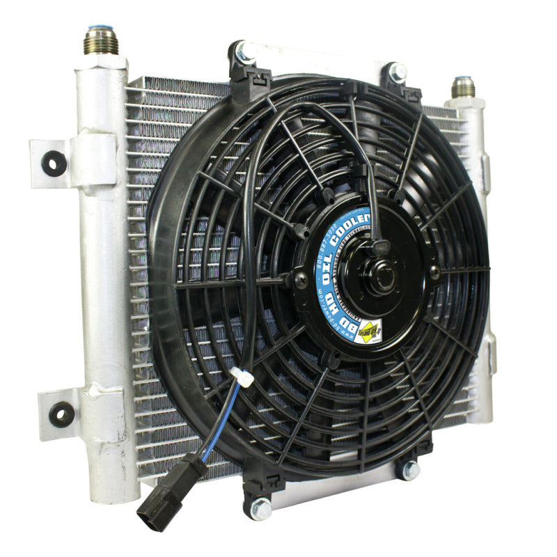 BD Diesel Xtrude Trans Cooler w/Fan 5.5in - armamenter