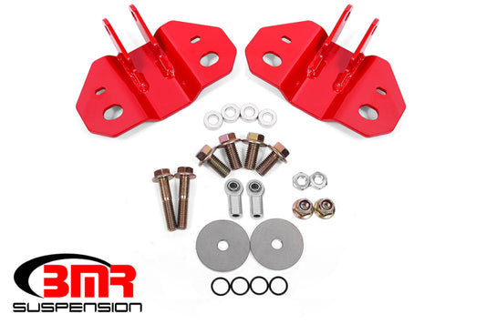 BMR Suspension 15-19 Ford Mustang Rear Upper Shock Mount- Red - armamenter