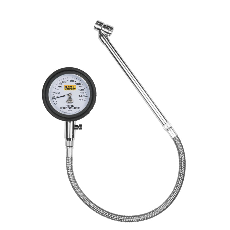 Autometer 150 PSI Analog Tire Pressure Gauge - armamenter