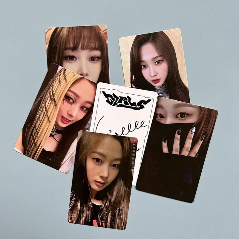 5PCS/Set Kpop AESPA New Album GIRLS Photo Cards WINTER KARINA NINGNING Figures LOMO Cards Photocards For Fans Collection Cards - armamenter