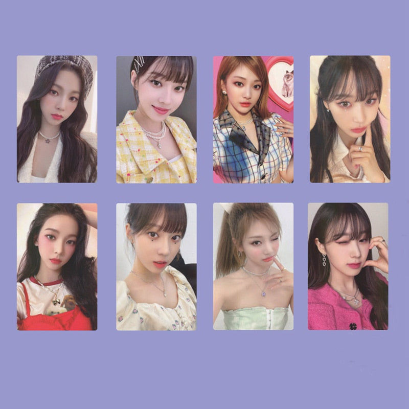 8PCS/Set Kpop Aespa LOMO Cards Photo Cards Personal WINTER KARINA NINGNING Album Photocards For Fans Collection Photocards Gift - armamenter