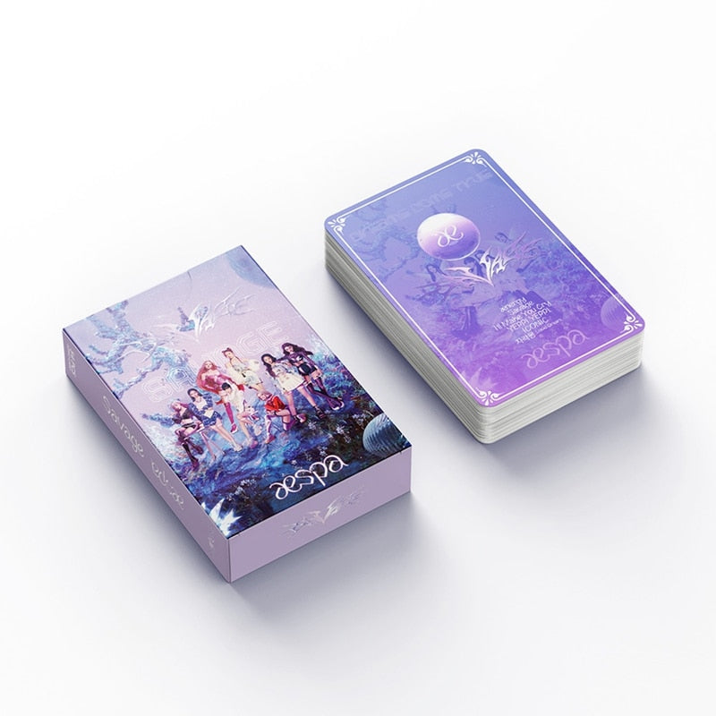 54PCS/Set Kpop Aespa Girls Groups LOMO Cards High Quality Photo Album Photo Cards For Fans Collection Photocards Gift - armamenter