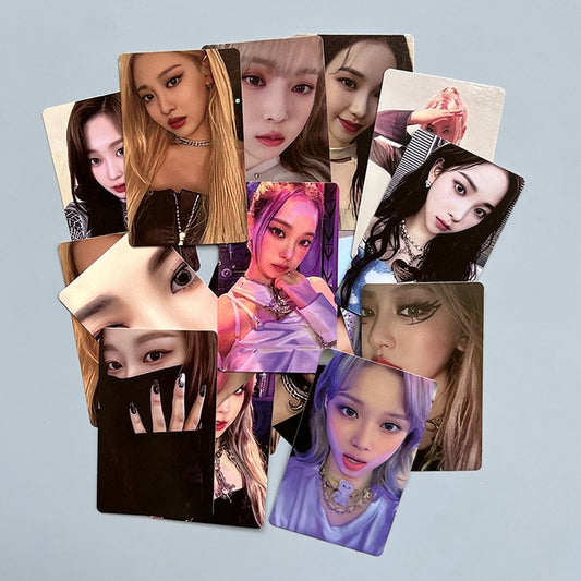 5PCS/Set Kpop AESPA New Album Girls Photo Cards Group WINTER KARINA NINGNING LOMO Cards Photocards For Fans Collection Cards - armamenter