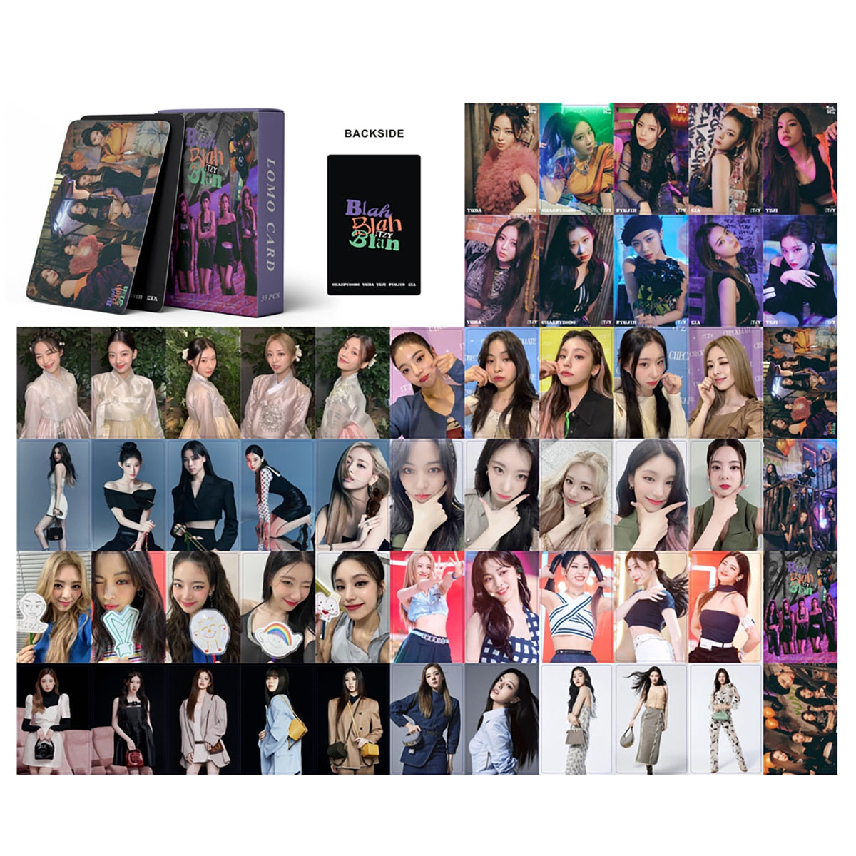 55PCS/Set Kpop Aespa Photocards Lomo Card welcome to my world LE SSERAFIM (G)I-DLE  IVE Photo Cards New Album 2023 Photocard