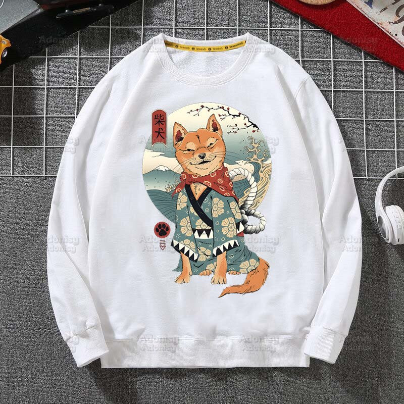 Shiba Inu Japanese Cute Fashion Men's Hoodies Spring Autumn Male Casual Hoodies Men's Hoodies Kawaii Dog Sweatshirt Tops - armamenter