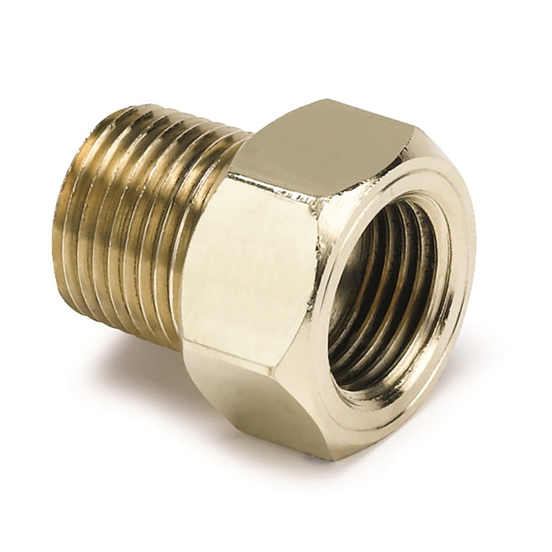 Autometer 3/8in Brass NPT Mechanical Temp Adapter - armamenter