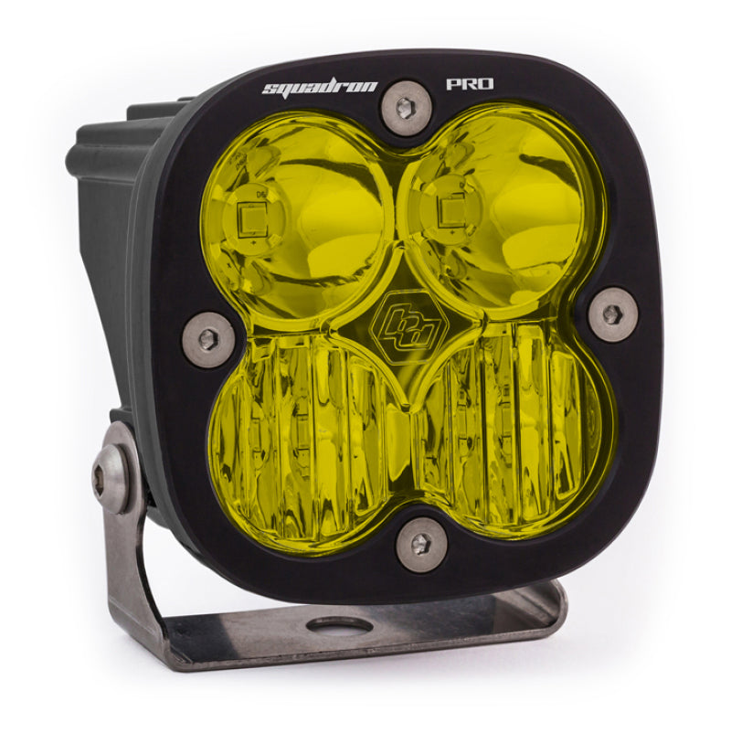 Baja Designs Squadron Pro Driving/Combo Pattern Black LED Light Pod - Amber - armamenter