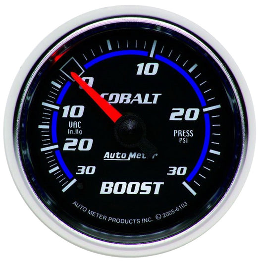 Autometer Cobalt 52mm 30psi mechanical Boost Gauge - armamenter