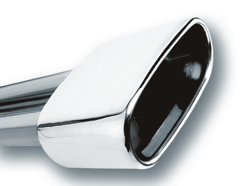 Borla 2.5in Inlet 6.69in x 3in Rectangular Rolled Angle Cut Single Inlet x 5.63in Long Exhaust Tip - armamenter