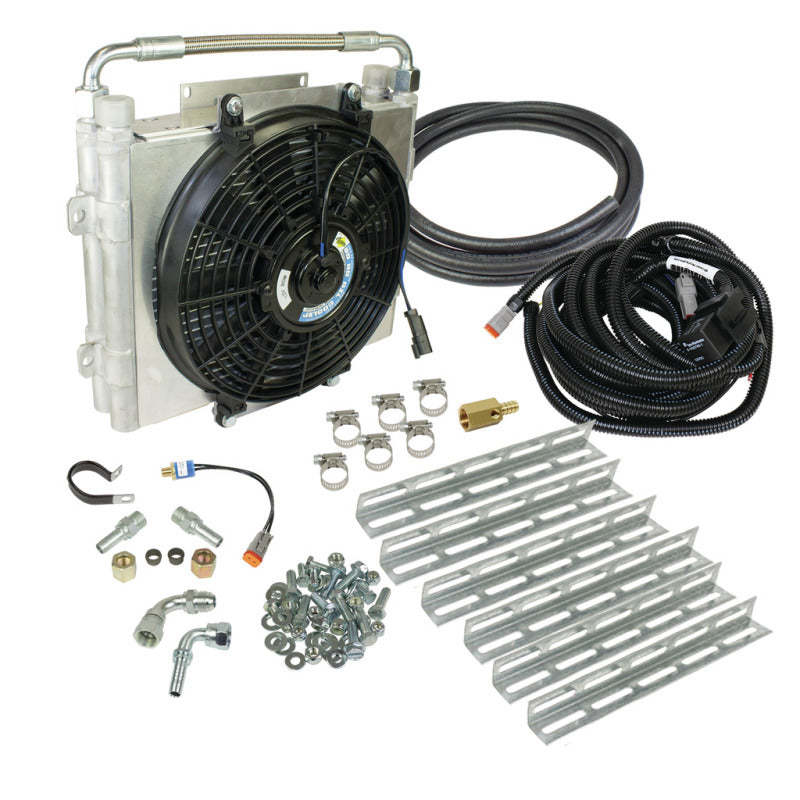 BD Diesel Xtrude Double Stacked Transmission Cooler Kit - Universial 1/2in Tubing - armamenter