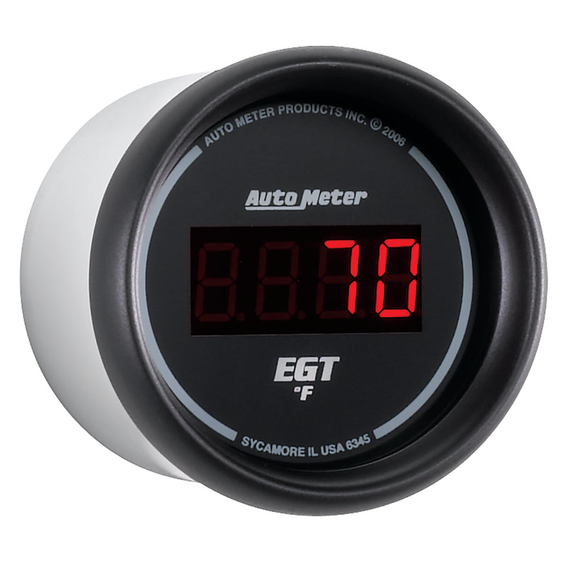 Autometer Z Series 52mm 0-2000 Deg F Digital EGT/Pyrometer Gauge - armamenter