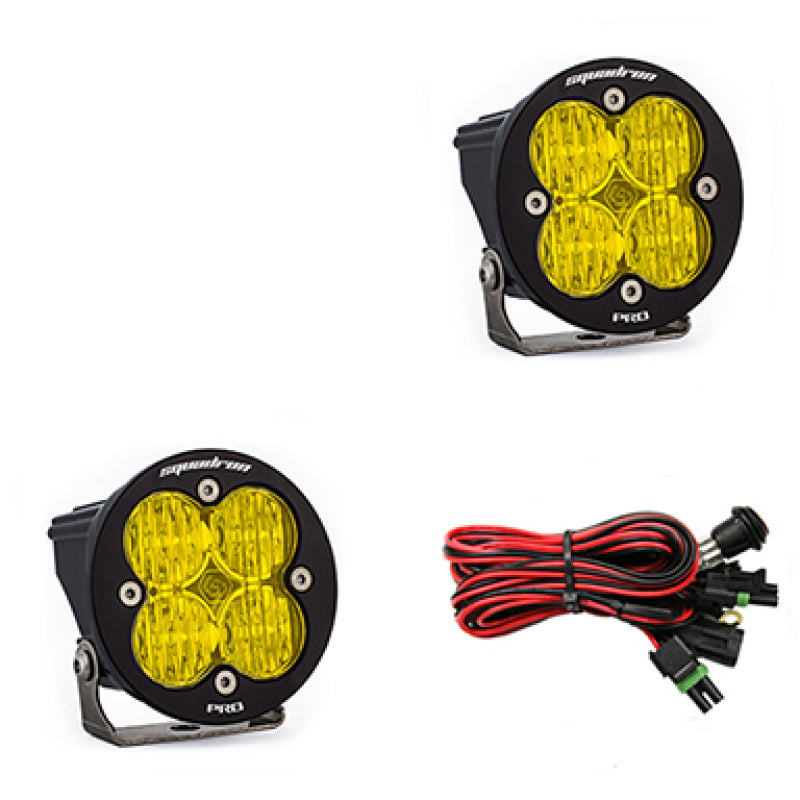 Baja Designs Squadron R Pro Wide Cornering Pair LED Light Pods - Amber - armamenter