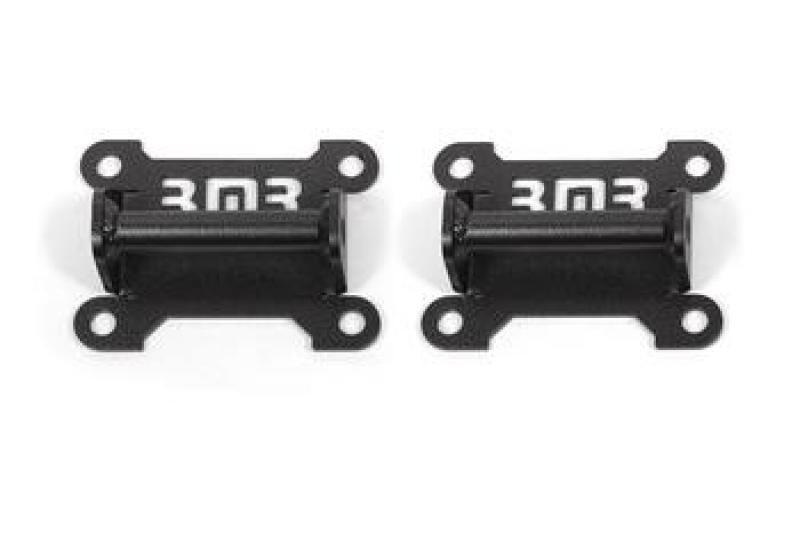 BMR 98-02 Chevrolet Camaro Motor Mount Kit (Solid Steel) - Black Hammertone - armamenter