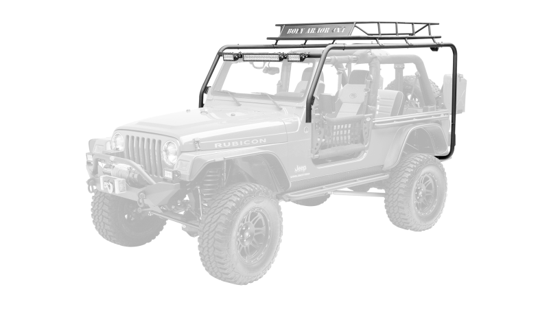 Body Armor 4x4 97-06 Jeep Wrangler TJ Cargo Roof Rack Box 1 Of 2 - armamenter