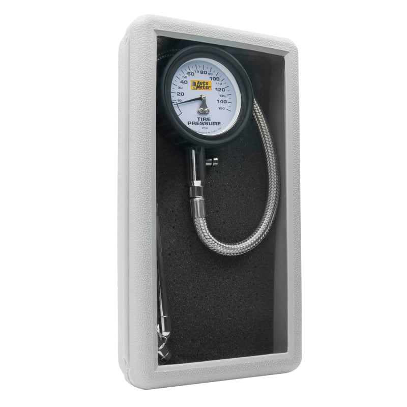 Autometer 150 PSI Analog Tire Pressure Gauge - armamenter