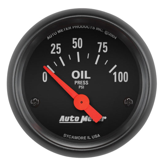 Autometer Z-Series 52mm 0-100PSI Oil Pressure Gauge - armamenter