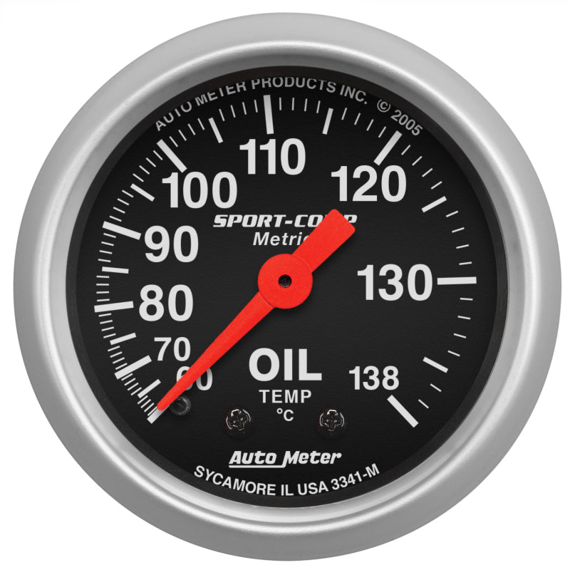 Autometer Sport 2in Oil Temp Metric, 60-140c. Mech - armamenter