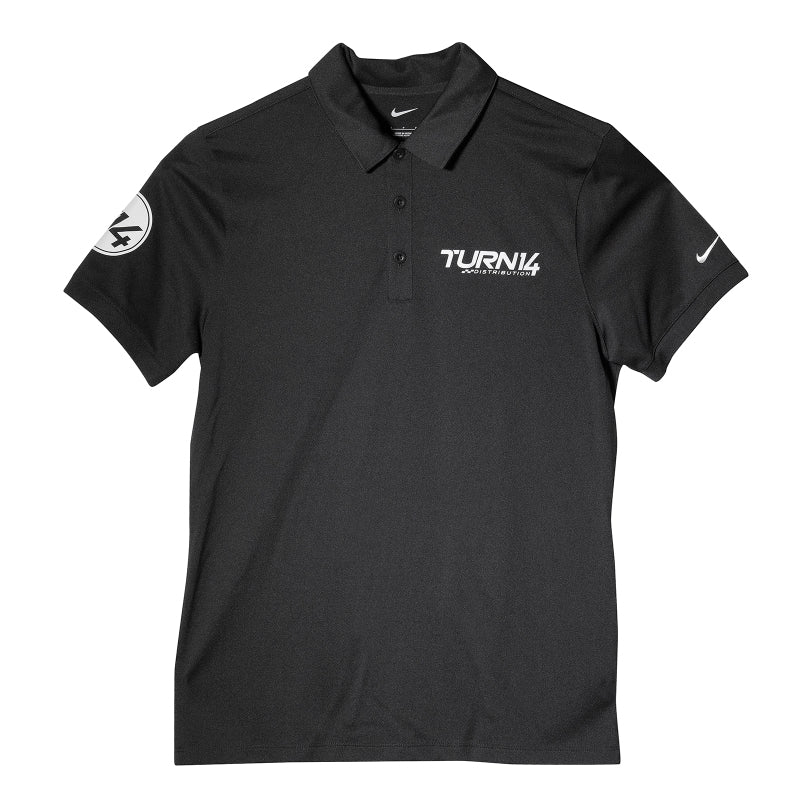 Turn 14 Distribution Black Nike Dri-FIT Polo - Medium (T14 Staff Purchase Only)