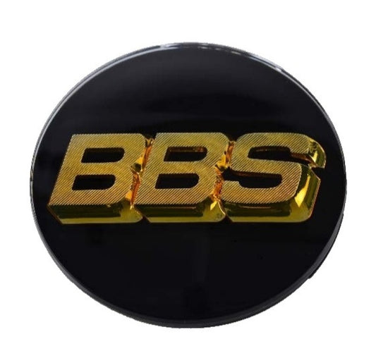 BBS Center Cap 80.6mm Black/Gold -D - armamenter