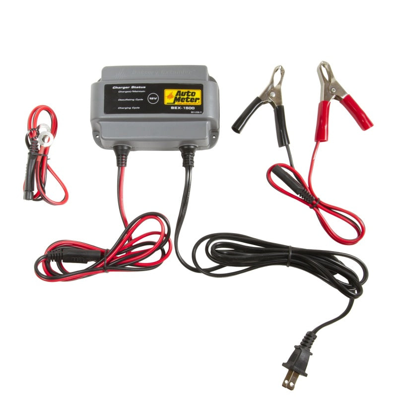 Autometer Battery Charger/Maintainer 12V/1.5A - armamenter