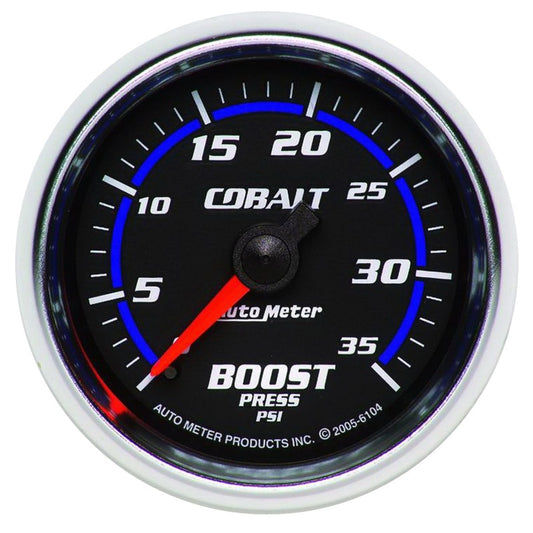 Autometer Cobalt 52mm 0-35 psi Mechanical Boost Gauge - armamenter