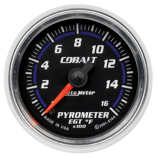 Autometer Cobalt 52mm 1600 Deg F Electronic Pyrometer Gauge - armamenter