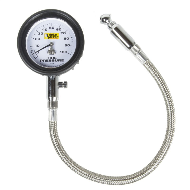 Autometer 100 PSI Tire Pressure Gauge - armamenter