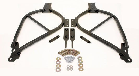 BMR 14-17 Chevy SS Bolt-On Subframe Connectors - Black Hammertone - armamenter