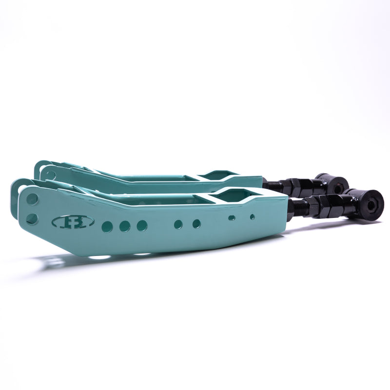 BLOX Racing Rear Lower Control Arms - Teal (2013+ Subaru BRZ/Toyota 86 / 2008+ Subaru WRX/STI) - armamenter