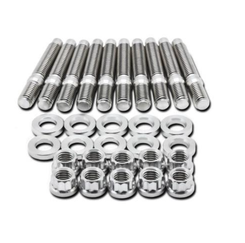 BLOX Racing SUS303 Stainless Steel Intake Manifold Stud Kit M8 x 1.25mm 55mm in Length - 8-piece - armamenter