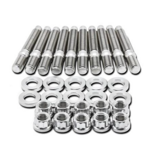 BLOX Racing SUS303 Stainless Steel Intake Manifold Stud Kit M8 x 1.25mm 55mm in Length - 8-piece - armamenter