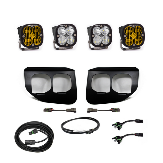 Baja Designs Ford Super Duty (20-On) Fog Lights FPK Amber SAE/Sport DC Baja Designs w/Upfitter - armamenter