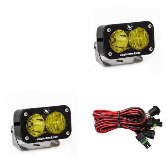 Baja Designs S2 Pro Wide Cornering Pair - LED Amber - armamenter