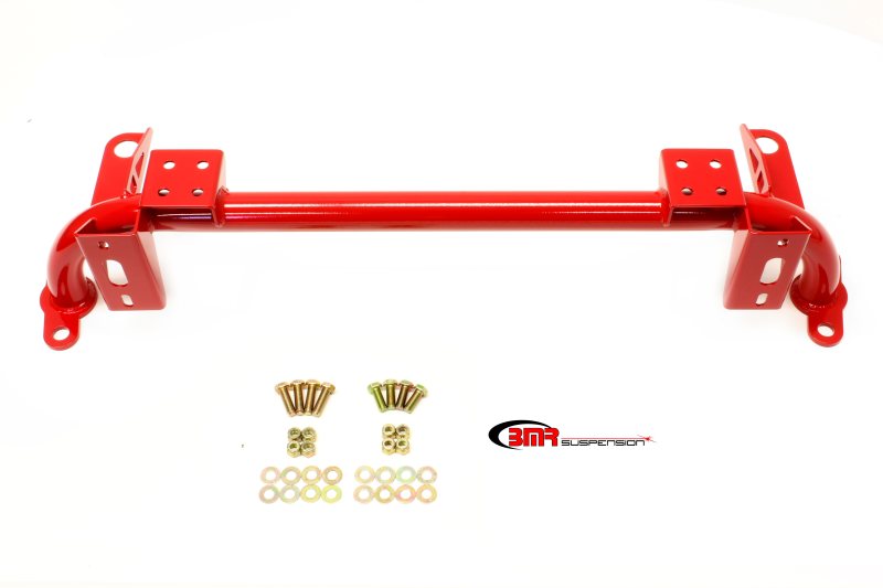 BMR 05-14 S197 Mustang Radiator Support w/ Sway Bar Mount - Red - armamenter