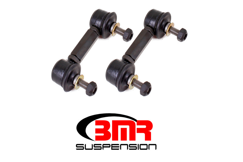 BMR 10-11 5th Gen Camaro Rear Sway Bar End Link Kit - Black - armamenter