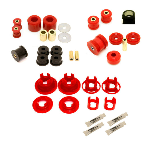 BMR 10-11 5th Gen Camaro Street Version Total Suspension Bushing Kit (BK041/BK021/BK022) - Black/Red - armamenter