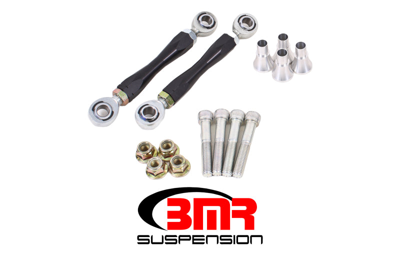 BMR 08-17 Challenger Front Sway Bar End Link Kit - Black - armamenter