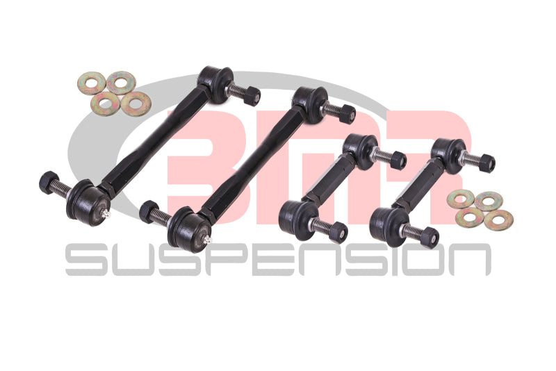 BMR 15-17 S550 Mustang Front and Rear Sway Bar End Link Kit - Black - armamenter