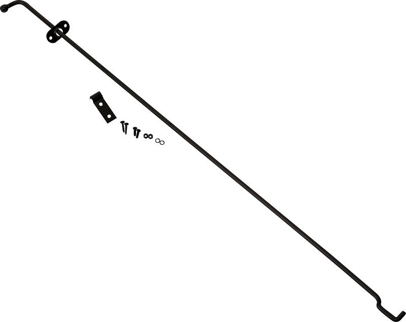 Kentrol 97-06 Jeep Wrangler TJ Hood Prop Rod - Powdercoat Black