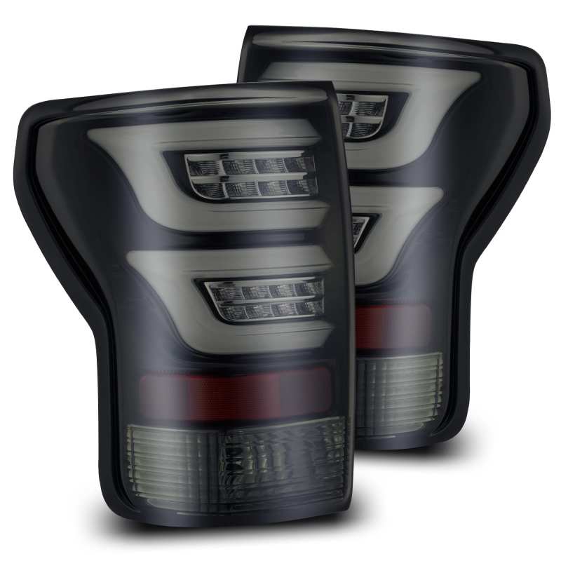 AlphaRex 07-13 Toyota Tundra PRO-Series LED Tail Lights Jet Black - armamenter