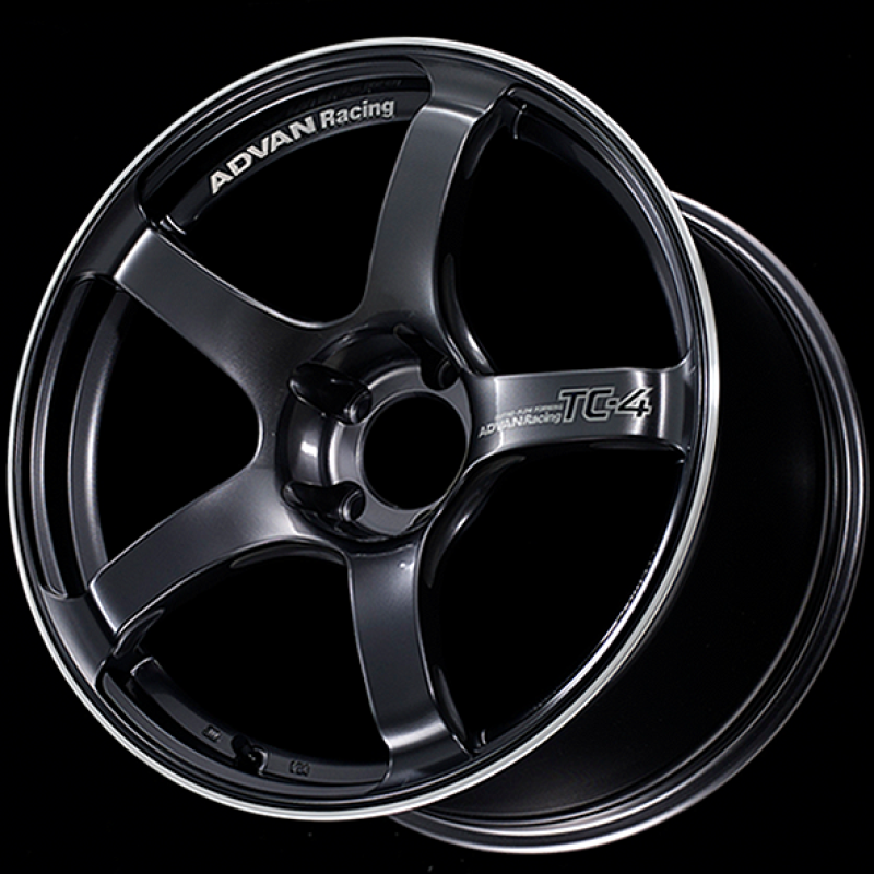 Advan TC4 18x9.5 +12 5-114.3 Racing Gunmetallic and Ring Wheel - armamenter