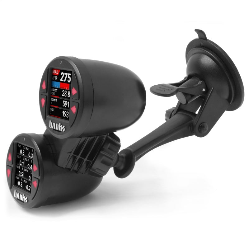 Banks Power Dual Gauge Pod Suction Mount For iDash 1.8 And 52mm Gauges - armamenter