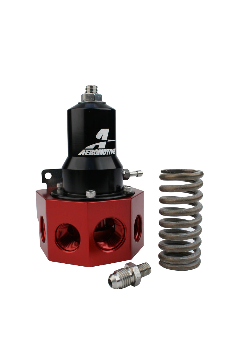 Aeromotive Regulator - 30-120 PSI - .500 Valve - 4x AN-08 and AN-10 inlets / AN-10 Bypass - armamenter