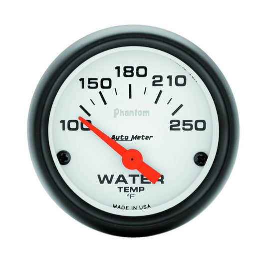 Autometer Phantom 52mm 100-250 Deg F Electronic Water Temp Gauge - armamenter