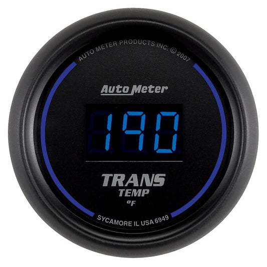 Autometer 52.4mm Black Digital Trans Temperature Gauge - armamenter