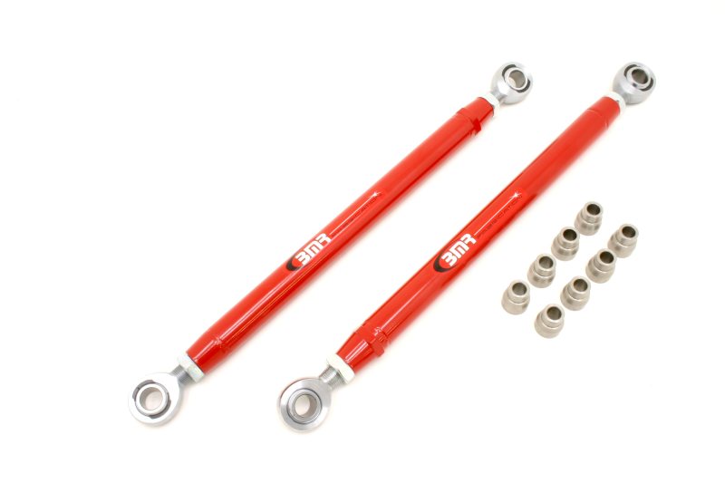 BMR 05-14 S197 Mustang Double Adj. Lower Control Arms w/ Heavy Duty Rod Ends - Red - armamenter