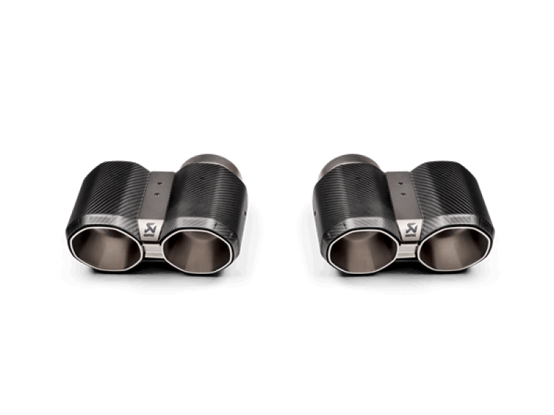 Akrapovic 2021+ BMW M3 (G80)/M4 (G82) Tail Pipe Set (Octagonal Carbon Design) - armamenter