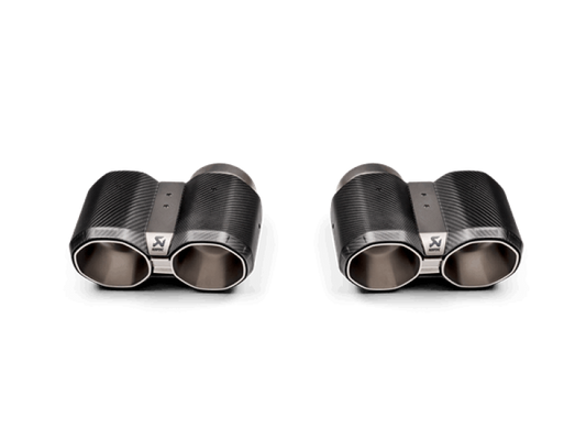 Akrapovic 2021+ BMW M3 (G80)/M4 (G82) Tail Pipe Set (Octagonal Carbon Design) - armamenter