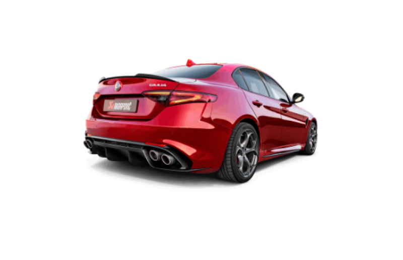 Akrapovic 17-19 Alfa Romeo Giulia Quadrifoglio Evolution Line Cat Back (Titanium) - armamenter