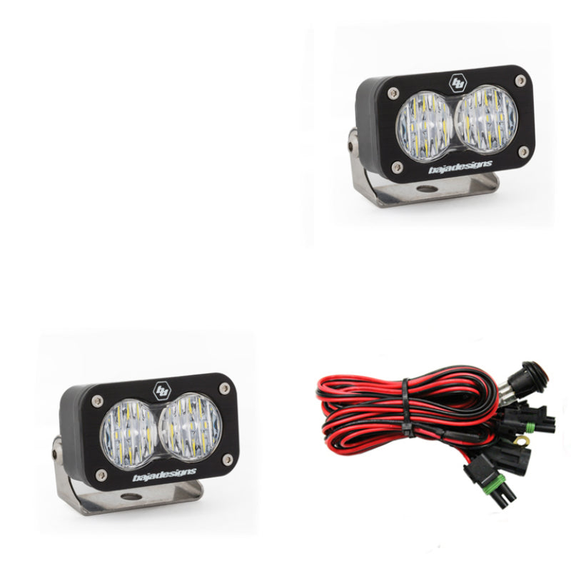 Baja Designs S2 Sport Wide Cornering Pattern Pair LED Work Light - Clear - armamenter